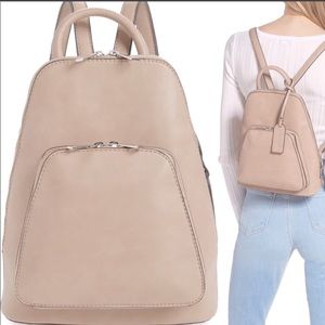 Sole Society Anshan Faux Mini Backpack, Taupe
